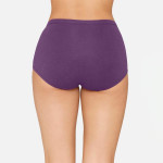 Women Brown & Purple Pack Of 3 Solid Basic Briefs